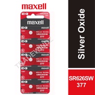 🔥 [MAXELL JAPAN] Watch Battery Batteries Silver Oxide 1.55V SR626SW - 377 / 376 / AG4 5pcs PROMO Bat