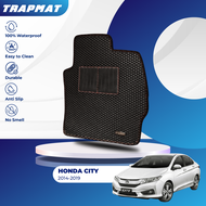 Honda City 2014-2019 TrapMat Customize Car Floor Mat 100% Waterproof Anti Slip Easy to Clean(Front &