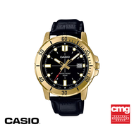 CASIO นาฬิกาข้อมือ CASIO รุ่น MTP-VD01GL-1EVUDF สายหนัง สีดำ