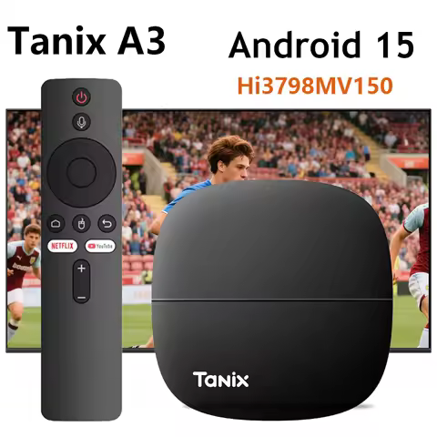 Original Tanix A3 Android 15 TV Box HISILICON Hi3798MV150 2G/16G 2.4G&5G Dual Wifi 4K HD Set Top Box
