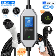AFYEEV Type2 3.6KW 3600W แบบพกพา IEC62196-2ที่ชาร์จอีวี Type1 J1772เครื่องชาร์จไฟรถยนต์ GBT EVSE สาย
