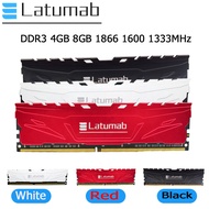 ใหม่ Latumab RAM DDR3 8G 4G 1866MHz 1600MHz 1333MHz หน่วยความจำเดสก์ท็อป240Pins PC3-14900 12800 10600 DIMM 1.5V RAM Gaming PC หน่วยความจำ
