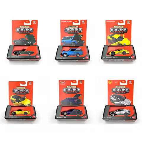 2025 Matchbox Moving Parts 2023 AUDI RS 6 AVANT 2020 PORSCHE 911 CARRERA 4S 1/64 Die-cast Collection