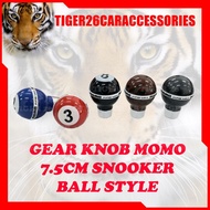 Universal MOMO Billiard Pool Ball Shape Design 2 3 8 Carbon Wood Car Gear Shift Knob Manual Lever St