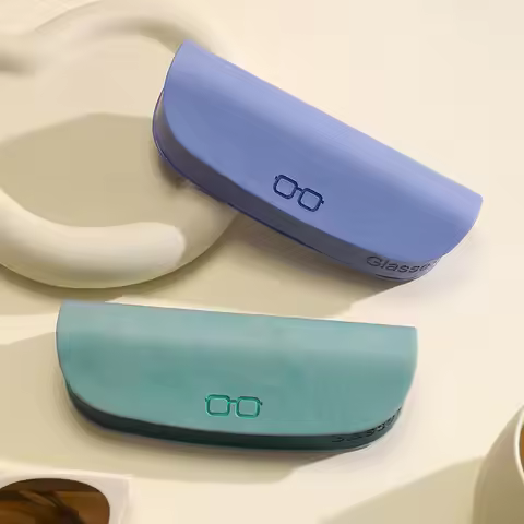 Glasses Box Portable Pu Leather Glasses Case Sunglasses Holder Two-Color Eyewear Case For Sunglasses