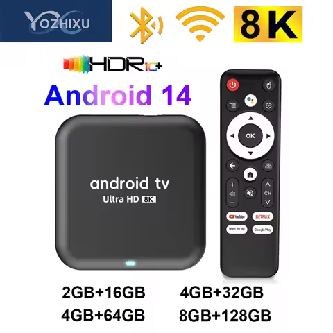 YOZHIXU 2025 New Model 8G 128G Q18 Android14 Rockchip RK3518 Smart TV Box 4K 8K 2.4G/5.8G Wifi6 HDR1