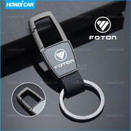 【Double Side LOGO】Classical Alloy Metal Car Motorcycle keychain for FOTON