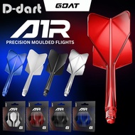 GOAT A1R DARTS FLIGHT - No 6 SHAPE AIR Precision Moulded Integrated Dart Flights Shafts 3Pcs/Pack