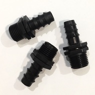 1/ 2" inch Thread Adapter Nipple to 13x16mm PE Hose for Hydroponic Fertigation