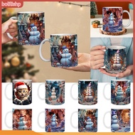 {bolilishp}  Daily Coffee Mug Christmas Mug Festive Christmas Ceramic Mug Perfect for Coffee Tea Water Ideal for Home Office Use Unique Xmas Design Great Gift Idea