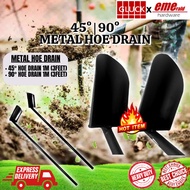 Heavy Duty Metal Drain Scoop Hoe With Handle / Besi Cangkul Penyodok Longkang / Pembersih Cangkul Lo