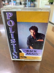 Jun Polistico - Back Again - OPM Philippines Original Music Album Cassette Tape - Used