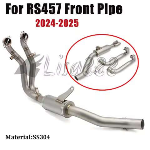 For Aprilia RS457 2024 2025 Year Front Pipe Exhaust Motorcycle Tip Motocross Full Systems Stainless