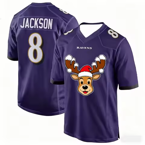 2025 Christmas Adult Buffalo American Football Jersey Rugby Jersey Sportswear Training Jersey T-shir