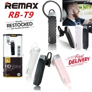 100% Original Remax RB - T9 HD Voice Bluetooth Earphone Headset RB-T9 REMAX T9