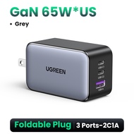 2.18【Nexode】UGREEN GaN 65W USB Type C Charger Foldable Adapter อะแดปเตอร์ for MacBook iPad iPhone 16