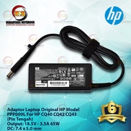Charger Adapter Original hp For Laptop CQ40 CQ42 CQ43 18.5V - 3.5A DC: 7.4 x 5.0 mm