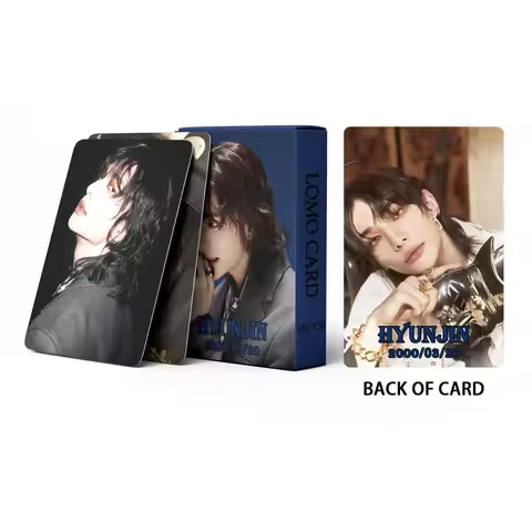 55pcs/Set Kpop ChangBin INlomo Cards HyunJin solo HOP HD star cards for fans&collectors