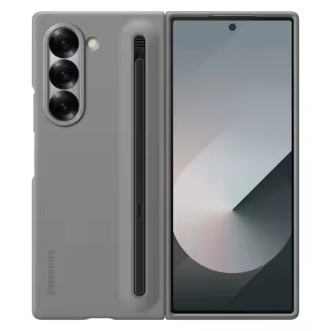 Original Samsung Galaxy Z Fold 6 With S-Pen Case, Cover For Z Fold6 Phone Spen Silicone Cases, EF-OF