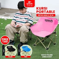 SPEEDS Kursi Lipat Anak Portable Kursi Camping Foldable Moon Chair Outdoor 031-39