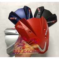 Winner X headlight cover with multi-colored matte paint, super cheap and beautiful