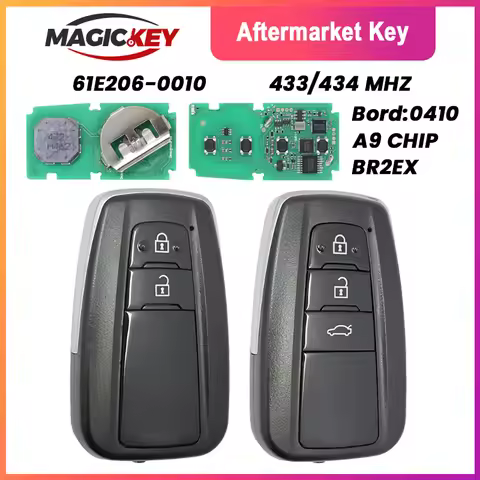MAGICKEY Car Smart Key BR2EX 61E206-0010 For Toyota C-HR 2018 433/434mhz RF430 (A9) Chip 2 Buttons A