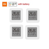 Xiaomi สมาร์ทหน้าจอ LCD เครื่องวัดอุณหภูมิดิจิตอล, 2 Mijia บลูทูธเซ็นเซอร์อุณหภูมิความชื้น Mijia APP