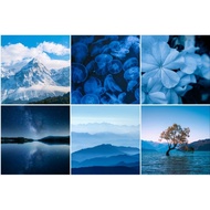 Blue Nature Photo Album 4K Wallpaper 🖼️🔵(A4 Size)