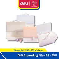 Deli Expanding File A4 / Harmonica Folder 13 Slots Free Index Tab - P50