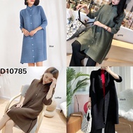 D10785 Miyake Premium Pleated Dress Long Outer/