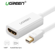 Ugreen 10460 18CM màu Trắng Cáp chuyển đổi Mini DP sang HDMI hỗ trợ phân giải 1920x1080 MD11