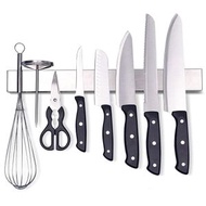 磁性刀架，不銹鋼刀架，廚房刀磁性支架，多功能磁性刀條，工具磁性條（30公分）