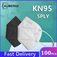 AUBERGE 100PCS KN95 Face Mask 5 Layer Protective N95 Mask High-quality Protective Mask