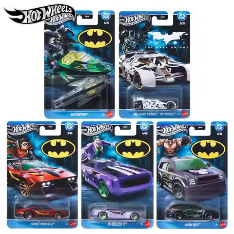 2026 Original Hot Wheels Silver Series 1/64 Batman Batmobile Hi-roller Themed Car Models 1:64 Hotwhe