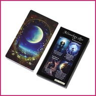 Tarot Oracle Cards with Meaning Spiritual Portable Moon Divination Cards Tarot Deck for Love Guidanc