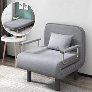 []Hot Sale Folding Sofa Bed Office Nap Single Bed Multifunctional Dual-purpose Fabric Sofa