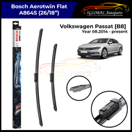 Volkswagen Passat [B8] Year 08.2014-present A864S Bosch Aerotwin Flat Windscreen Wiper Set (26/18")