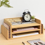 Nanhayu Diary - F4 Paper Document File Rack, Letters and Archives, 3 Tiers, Wood Material