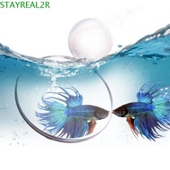 STAYREAL2R Fish Training Mirror, Decorative Acrylic Aquarium Betta Mirror, Fish Tank Accessories Round Single/Double Sided Suction Cup Fish Tank Floating Mirror Training
