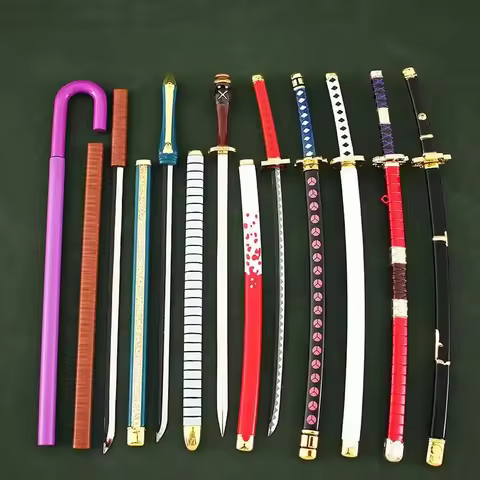 One Anime Katana Weapon with Gift Box Roronoa Zoro Buckle With Toolholder Scabbard Piece Sword Chave