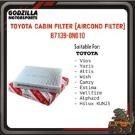 TOYOTA 87139-ON010 AIRCOND CABIN FILTER  VIOS/ YARIS/ ALTIS/ WISH/ CAMRY/ VELLFIRE/ALPHAR HILUX