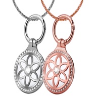 Airtag necklace kids,Apple airtags gps tracker for kids,Metal Badge Inlaid jewelry air tag Holder Fo