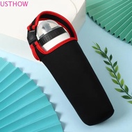 USTHOW Anti-Hot Cup Sleeve, Insulated Protective Water Bottle Holder, Eco-Friendly With Carrying Handle Neoprene Tumbler Carrier 30oz/900ml Bottle