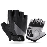 KY-J💞Rockbros（ROCKBROS） Cycling Gloves Bicycle Half Finger Summer Outdoor Gloves Men's and Women's Short Finger Cycling