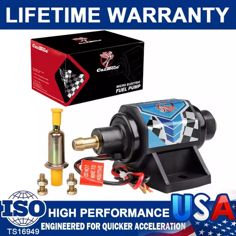Universal Electric Fuel Pump Carburetor 12V Gas Diesel Inline Pump 35 GPH 5-9PSI