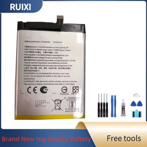 RUIXI LPN388463 4800mAh Battery For Nokia XR21 Brand new original mobile phone battery + Tools