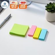 DVX Sticky Notes Assorted Color 100 Sheets Memo Pad Note Paper for School Office and Home Use