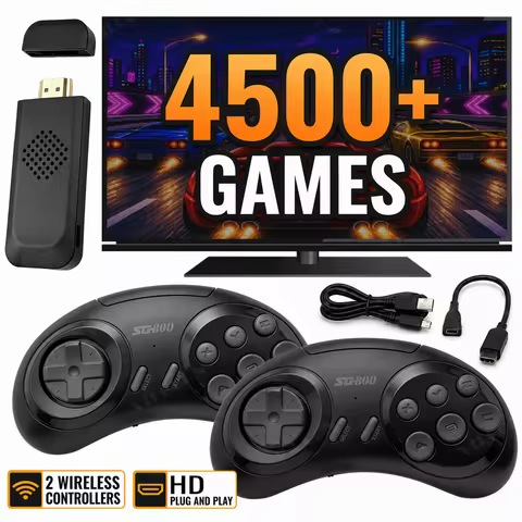 16 Bit Mini Retro HD Game Stick Plug and Play TV Game Console 2.4G Wireless Gamepads 1P 2P Save Load