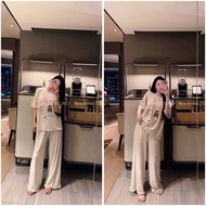 VyT T-shirt Set with bow tie shirt and ruffle bow pants