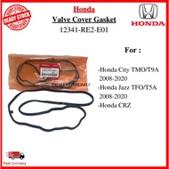 HONDA CITY TMO GM6 JAZZ GE GK (2009-2019) BRV FREED CRZ ZF1 VALVE COVER GASKET > 12341-RE2-E01